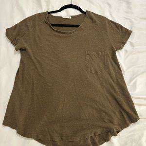 Olive green shirt with front pocket